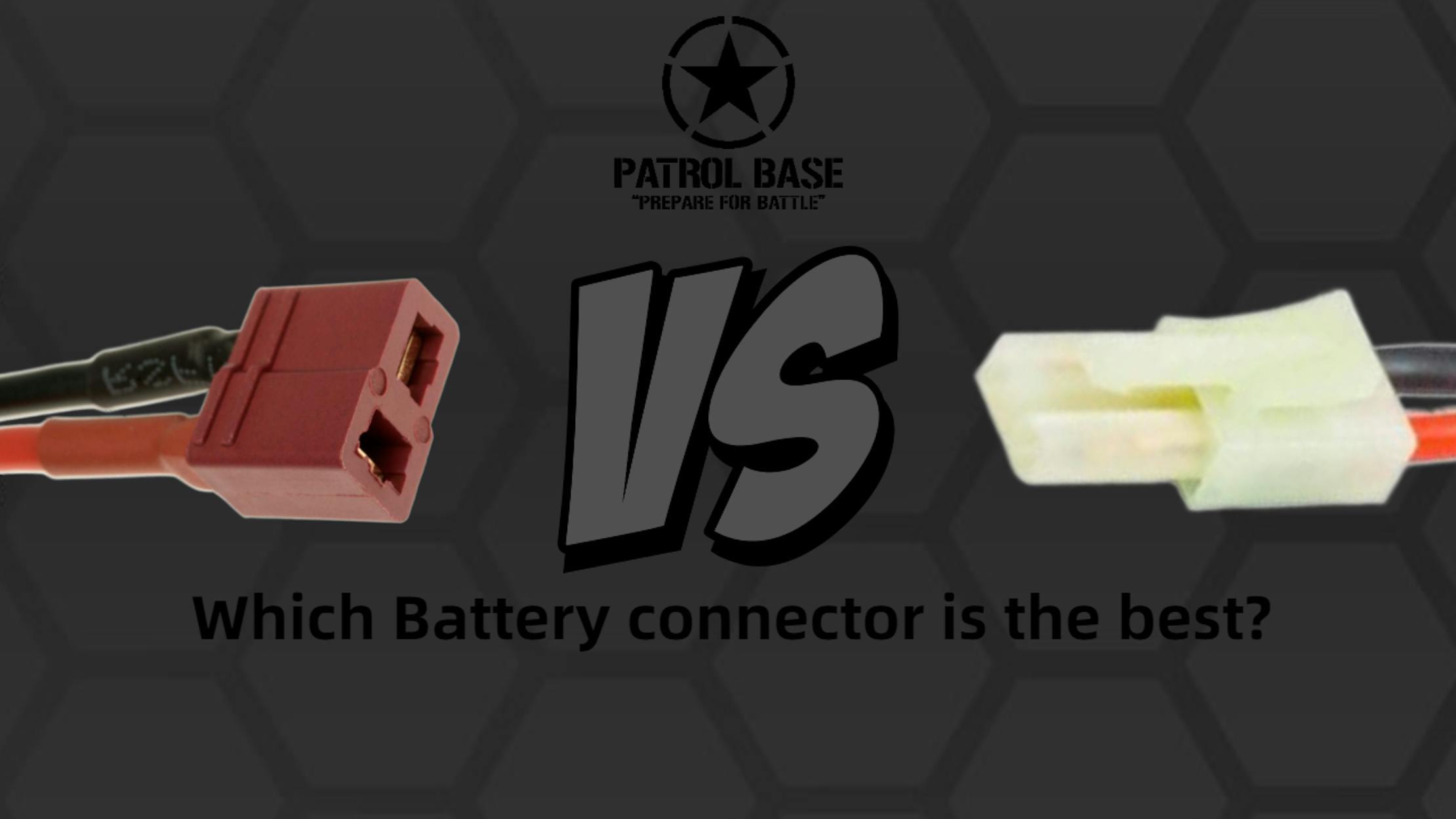 Battery connectors Deans VS MiniTamiya Patrol Base UK